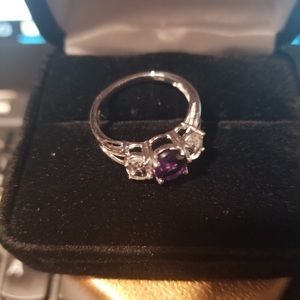 Kay Jewelers Sterling Silver Color Stone Ring sz 7